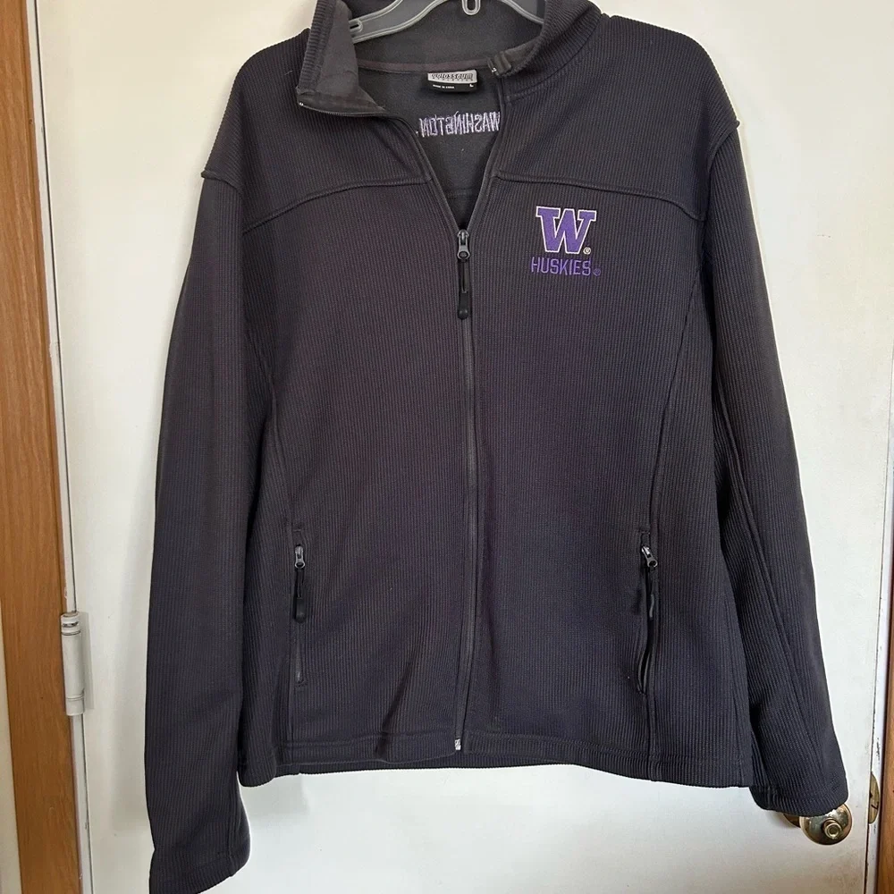 Colosseum Washington Huskies men zip Up Jacket size large
